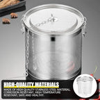 Spice Seasoning Strainer Large Capacity Mesh Design Cooking Strainer Basket Loose Leaf Tea Infuser for Home Restaurant, 7.1x6.6 Inch - Image 4