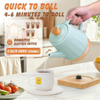 Electric Kettle Ceramic 1.2 qt, Automatic Shut Off, Fast Boiling Kettles Teapot, Hot Water Boiler For Coffee & Tea, Prevent Boil Dry, 1000W, Dusty Blue - Image 6
