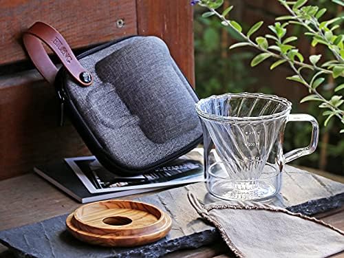 Taiwan Directly Shipped Eilong Minimal Travel Coffee Dripper Mug Set/Dark Color/ (280ml)-Reusable Filters - Image 4