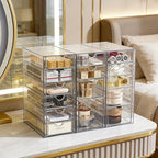 Prsildan 15 Drawers Teacher Toolbox Acrylic Containers, Set of 3 - Image 2