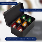 AuldHome Design Enamelware Tea Bag Box (Black), Classic Sleek Style Tea Storage Tin - Image 7