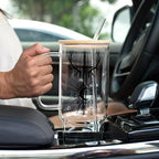 Sip-Sip Hooray! Throne of Glass 40oz Glass Tumbler with Lid and Straw, You Do Not Yield ToG Bookish Fantasy Gift for Sarah J Maas Fans Iced Coffee Cup - Image 4