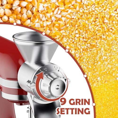 GVODE Grain Mill Attachment for KitchenAid Stand Mixer, Flour Mill - Image 4