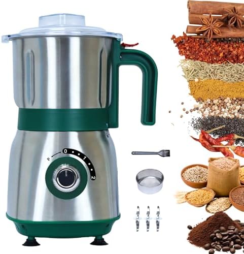 Versatile Kitchen Grinder - 500W Electric Mill (Green) by Tewpoystatuesforgarden