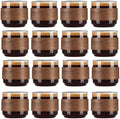Reallnaive 16 Pieces 5 oz Espresso Cups with Wooden Ring High Borosilicate Espresso Shot Glass Small Glass Coffee Cups Coffee Accessories Enjoying Tea Latte for Office Cafes Home(Clear) by Reallnaive