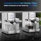 URintells Cuising Espresso Machine with Stepless Adjustment Milk Frother - Image 5