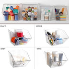 Yerliker 6 Pcs Clear Stackable Storage Bins with Lids, Large+extra Large - Image 6