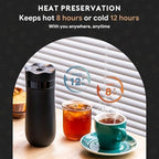 Outdoors Coffee Press Coffees Brewer Insulated Coffee Maker Quick Brews Brewer for Travel Use - Image 4