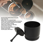 58mm Dosing Rings Press,Premium Aluminum Alloy Anti Flying Coffee Powder Picker, Professional Coffee Making Cup Supplies for Home Coffee Shop(black) - Image 6