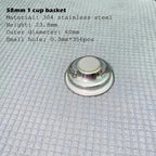 58MM Bottomless Filter Portafilter,Compatibility E61 brewing head, with 1/2/4 cups basket(Type m) - Image 4