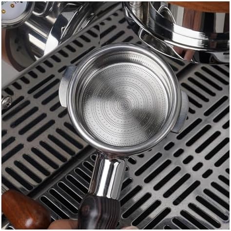 Precision Portafilter Basket Coffee Filter For 54mm，Compatible For Breville，18-22g Stainless Steel Bottomless Portafilter Basket 58mm(Silver 58MM (20g)) - Image 2