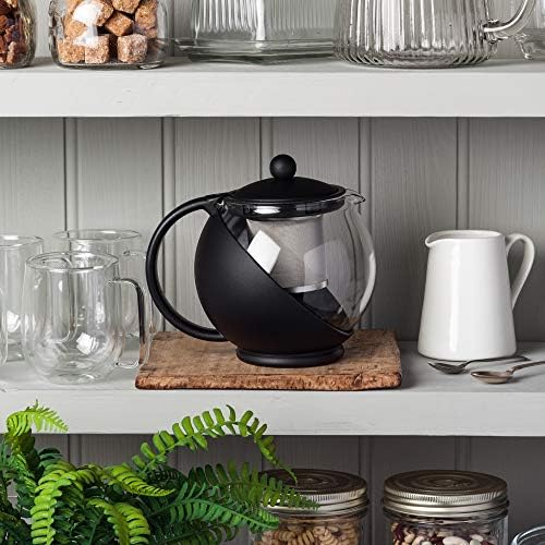Kilo D07 4-Cup Glass Teapot with Stainless Steel Infuser 1400ml - Image 4