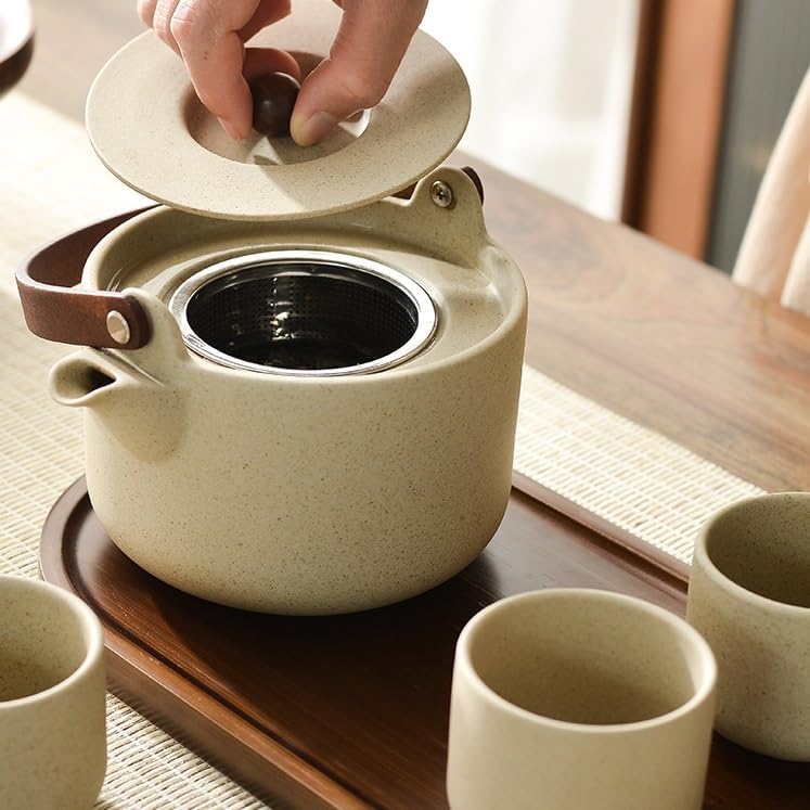 Water Pitcher Ceramic Cold Water Cup teapot Tea Separation Large teapot Home Office Health Pot Tea Set Water Jug - Image 5