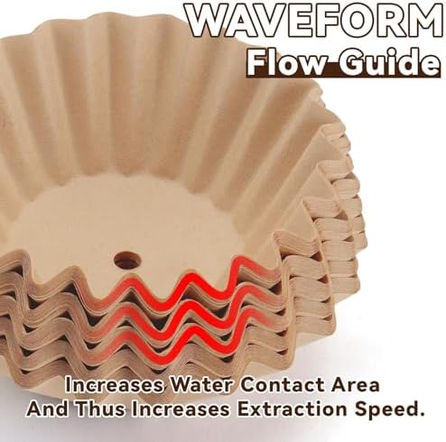 Percolator Coffee Filters, 5 Cup Coffee Filter, 100/200/300pcs Percolator Coffee Filters, for Farberware, Primula, Coletti, Elite Gourmet, Disposable Coffee Filter Unbleached (200) - Image 7