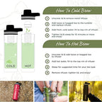 The Tea Spot Steepware Tea Tumbler and Thermos, 22oz, Tea Bottle with tea infuser for loose leaf tea or iced coffee, Sleek Double Wall Tumbler & Insulated Travel Bottle - Black - Image 4