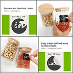 DHSBTLS 9 Pack 16 oz Glass Jars with Airtight Bamboo Lids for Kitchen - Image 3