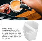 Large Capacity Coffee Knock Box, Stainless Steel Coffee Knock Box, Grounds Knock Box for Home Office (White) - Image 4