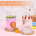 200 PCS Cork Coaster Bulk for Drink Absorbent 4 Inches Tea or Coffee Coaster Set Round Heat Resistant Bar Cup Mat Reusable Table Blank Gift for DIY Craft Holiday Wedding Birthday Party Supply - Image 4