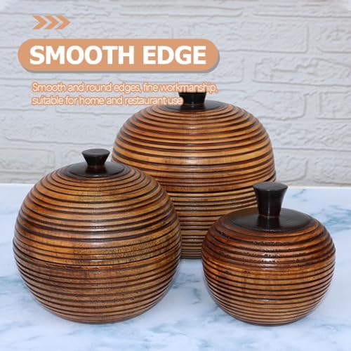 Antique Medium Wood Tea Storage Jar with Lid, Airtight Loose Leaf Tea Canister, Rustic Kitchen Storage Tin for Coffee, Spices, and Food Organization - Image 4