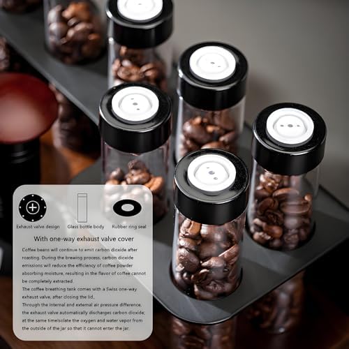 Single Dose Airtight Coffee Bean Storage Container with Tamping Station - Image 4
