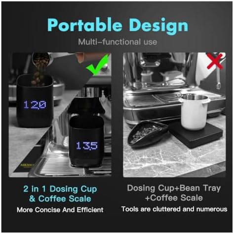 Digital Dosing Cup Coffee Scale Display Tray Precise Scale Measuring Cup Kitchen Barista Tools Espresso Accessories - Image 3