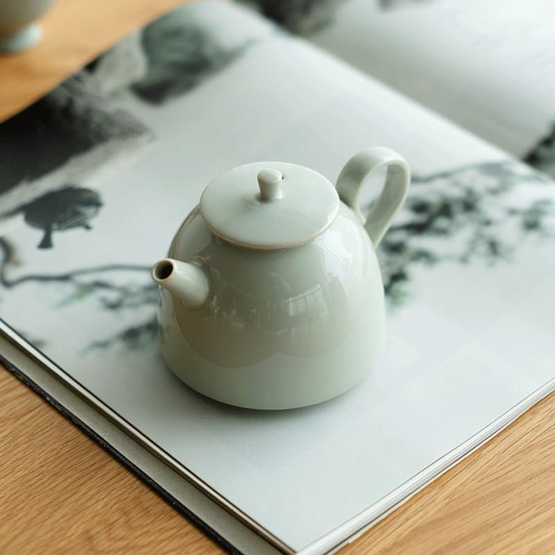 Chinese Retro Kettle Ceramic Teapot Single Pot Filter Ball Hole Handmade Tea Pan Kung Fu - Image 5