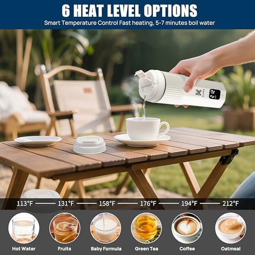 KIVRA Travel Kettle-316 Stainless Steel 450mL Portable Kettle - Image 5