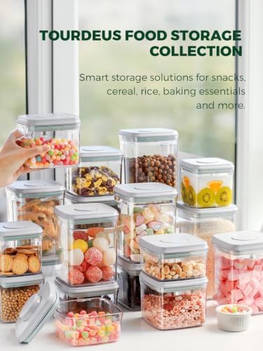 Airtight Pantry Storage Containers, 5 Pack, 0.6-3.5 Qt, Pop-Top - Image 2