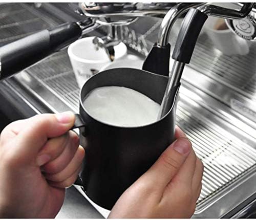 Milk Frothing Pitcher Coffee Milk Frother Cup Stainless Steel Creamer Pitcher, Cup Container For Serving Milk, Coffee Cream, Salad Dressing, Maple Syrup(350ML/11.83oz) - Image 4