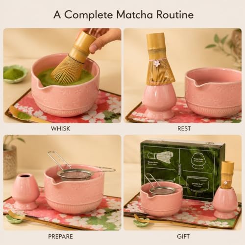 Bamboo Matcha Tea Set with Whisk and Bowl, Japanese-Style Home Practice - Image 7