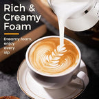 Milk Frother and Steamer, 6 in 1 Milk Steamer and Milk Warmer, 17oz Auto Shut Off Electric Frother with Touch Screen, Hot/Cold Foam Maker for Coffee, Latte, Cappuccino, Hot Chocolate,White - Image 6