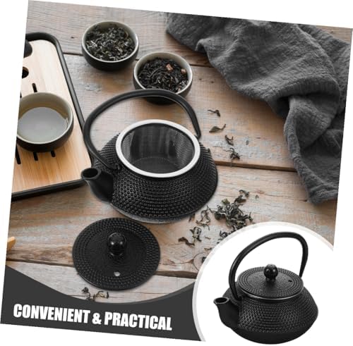 Cast Iron Teapot 0.3l Black for Xmas Natural Brewing Experience - Image 4