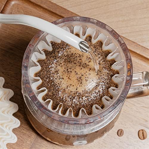 Coffee Filters Wave Coffee Dripper Crystal Eye Pour Over Filter Maker Flat Bottom Increase Uniformity(Black) - Image 4