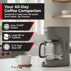 MUELLER HOME 12-Cup Drip Coffee Maker, Gray - Image 2
