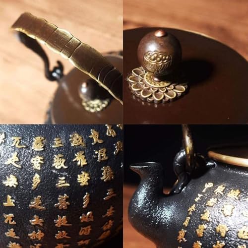 Cast Iron Tetsubin Teapot 1400ml Retro Japanese Handmade Tea Kettle With Infuser For Loose Leaf Tea - Image 2