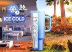 Meoky 50 oz Tumbler with Handle, Tumbler with Lid and Straw, Insulated Stainless Steel Travel Mug, 100% Leak-proof, Keeps Cold for 36 Hours or Hot for 12 Hours (Sky) - Image 2