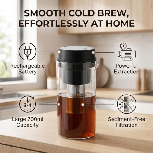 Cold Brew Coffee Maker for Home Camping, 700ml - Image 2