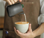 350/450ml Turbo Milk Frothing Pitcher Steaming Pitchers Professional Foam Jug Home Barista Kitchen Accessorie(350ml White) - Image 2