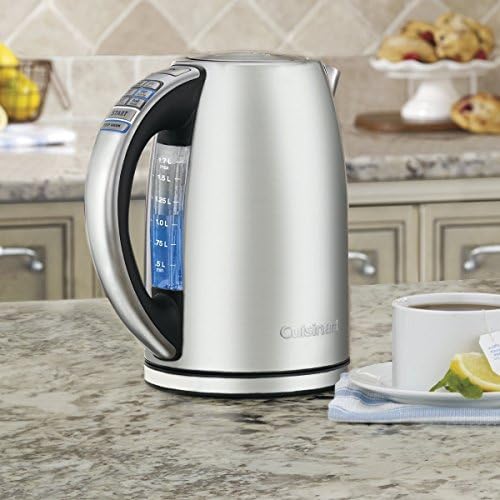 Electric Kettle by Cuisinart, 1.7-Liter Capacity, Cordless 1500-Watts for Fast Heat Up, Stay Cool Non-Slip Handle, Stainless Steel, CPK-17P1 & DBM-8 Supreme Grind Automatic Burr Mill - Image 4