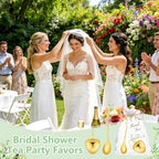 50 Sets Bridal Shower Tea Party Favor for Guests Leaf Tea Spoon Heart Tea Infuser for Loose Leaf Tea Steeper with Thank You Card Organza Bags for Wedding Decoration Gift Souvenirs (50, Gold) - Image 7