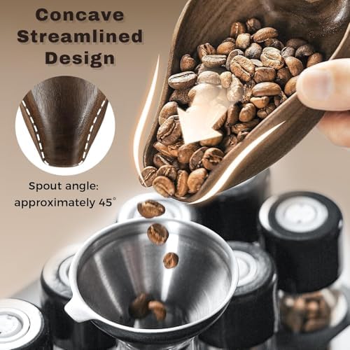 Wooden Tea Scale, Coffee Scale, Espresso Scale,Weigh Digital Coffee Scale with Timer, 0.1g 0.01oz Resolution 0.3 to 200g Rechargeable Elegant Kitchen Scale Walnut Color - Image 4