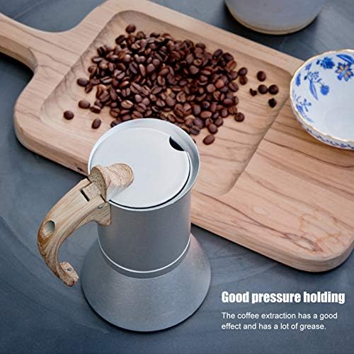 3 Cups Stove Top Espresso Coffee Maker, Italian Expresso Coffee Maker Machine Moka Pot for Gas or Electric Ceramic Stovetop, Cappuccino or Latte - Image 6