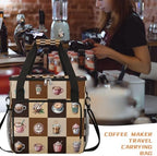 Coffee Pattern Coffee Maker Carrying Bag with Keurigs K-Mini or K-Mini Plus - Image 6