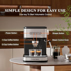 Empstorm 01E 20 Bar Espresso Machine Stainless Steel Cappuccino Machines - Image 3