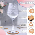100 Pcs Personalized Cork Coasters for Wedding Favors and Business - Image 4
