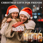 Umigy 12 Pack Christmas Glass Cups 16 oz Drinking Glasses,Cool Style - Image 6
