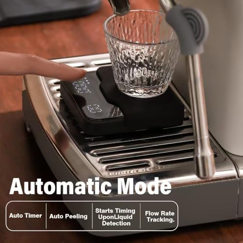 BOOKOO Coffee Scale with Storage Bag Esprosse with Timer Mini Digtial Coffee Scale Rechargeable with Auto Mode Flow Rate Mode Scale for Coffee APP Bluetooth Connection Coffee Bean Scale - Image 5