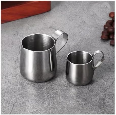Milk Frother Cup,Coffee Jug,304 Stainless Steel Mini Milk Jugs Pointed Flower Jar Small Milk Jigger Coffee Tool Cups Pitcher(12.5ml Very Small) - Image 4