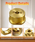 Grinder Conical Burr Replacement Set Fits for Breville BES995/BES980XL/BES990/BES880/BES881/BES878 Espresso Machines (Titanium Coated, golden) - Image 4
