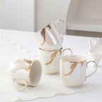 Water Pitcher Ceramic Water Set Household Cold Kettle Teacup Water Cup with Stand Water Set Gift Water Jug - Image 4